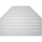 Ekena Millwork Octagonal Top Surface Mount PVC Gable Vent w/ 2"W x 1-1/2"P Brickmould Frame, 36"W x 26"H GVPOT36X2602SF - alternate 2